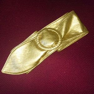 3 Inch Wide Gold Belt